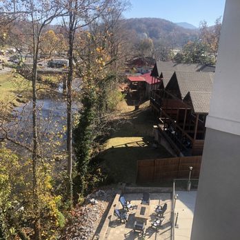 Twin Mountain Inn & Suites - View from the fifth floor balcony A lot of hornets flying around - Hotels Near Me - Pigeon Forge, Tennessee