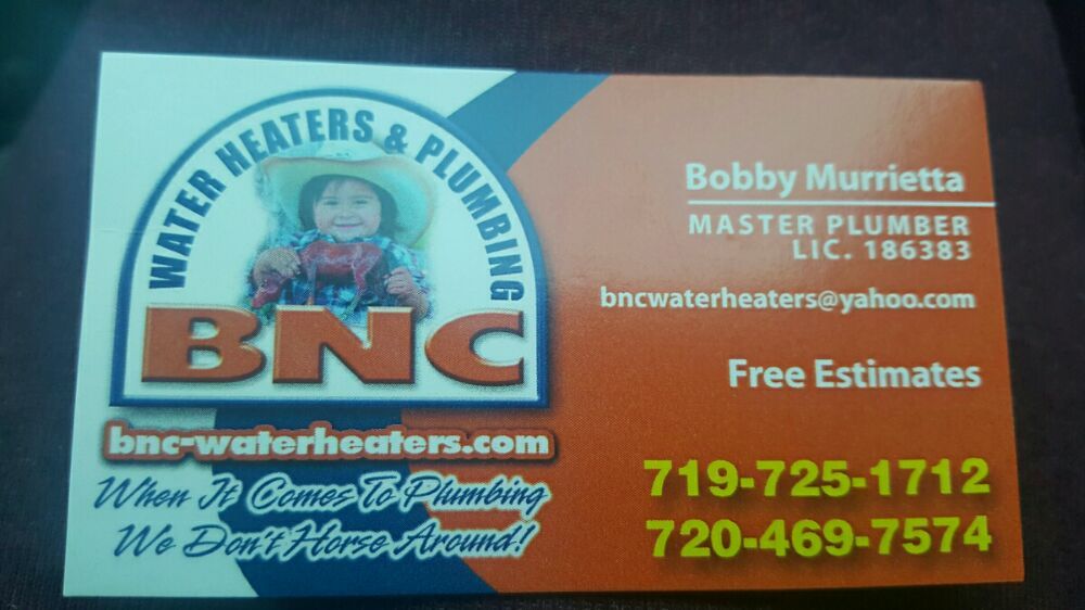 Slide of BNC Water Heaters & Plumbing