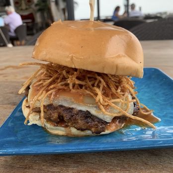 Pier Teaki - Pier Teaki Signature Smash Burger $17 - Tiki Bars Near Me - St. Petersburg, Florida Pier Teaki - Pier Teaki Signature Smash Burger $17 - Tiki Bars Near Me - St. Petersburg, Florida