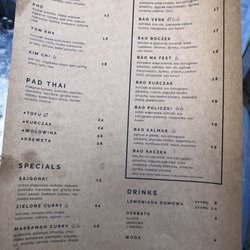 Naszebao - Menu
