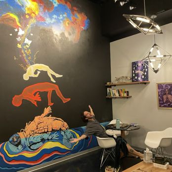 True North Float - Colorful chill area with tea provided - Float Spa Near Me - St. George, Utah