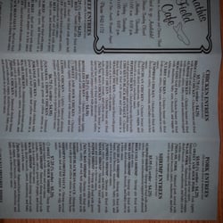 Mathis Field Cafe - Menu
