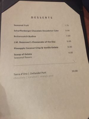 Menu photo 5 Bacchus Restaurant & Wine Bar Rohnert Park, CA