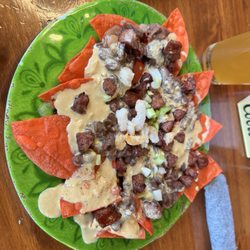 Acadiana Cafe - Cajun nachos for lunch.