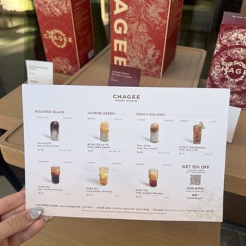 Chagee Modern Teahouse - menu - Tea Rooms Near Me - San Diego, California Chagee Modern Teahouse - menu - Tea Rooms Near Me - San Diego, California