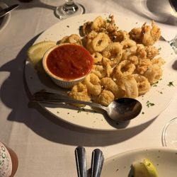 Mamma Onesta's - The calamari are always delicious! Lightly battered and crisp! Yum!