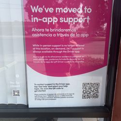Lyft - Lyft no longer offers support at this office.  Not sure what in the heck they do here because the office was open but nobody around.