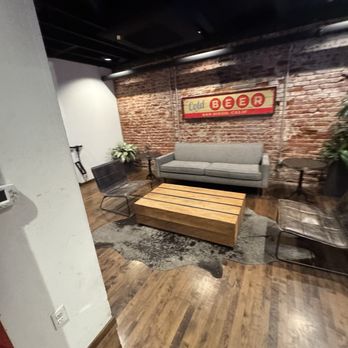 Bay City Brewing - Lounge area near the elevator. - Breweries Near Me - San Diego, California