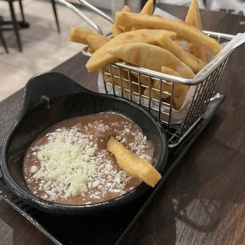 Comalito - Fried masa and bean dip. - Comfort Food Near Me - Redwood City, California Comalito - Fried masa and bean dip. - Comfort Food Near Me - Redwood City, California