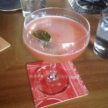 ABV - Bartender made me an amazing mezcal strawberry shrub cocktail (off menu) - Cocktail Bars Near Me - San Francisco, California