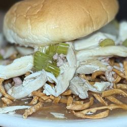 Wah May Restaurant - Chicken Chow Mein Sandwich