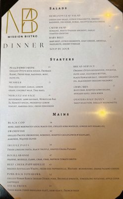 Menu photo 6 Mission Bistro Carmel-by-the-Sea, CA Menu photo 6 Mission Bistro Carmel-by-the-Sea, CA