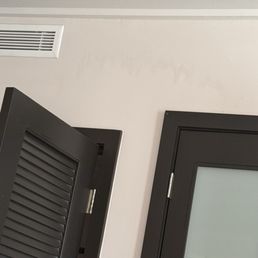 Weird wet stain on wall.