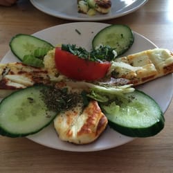 Pomegranate - Grilled Halloumi, very good