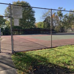 Tennis/pickle ball. Missing a net.