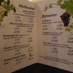 Cafe-Restaurant P&P - Weiß- u. Rotweine, Sekt