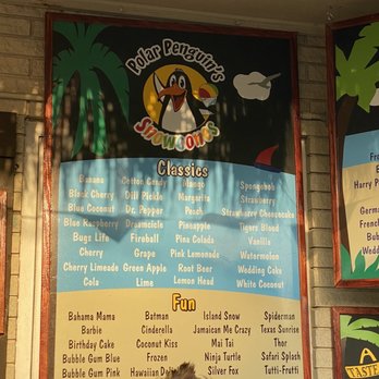 Polar Penguin's Snowcones - Classic flavors - Shaved Ice Near Me - North Richland Hills, Texas Polar Penguin's Snowcones - Classic flavors - Shaved Ice Near Me - North Richland Hills, Texas