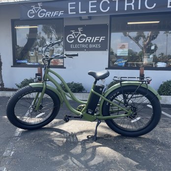 Griff Electric Bikes - Sea Grass Moonlight Step Through - Bike Rentals Near Me - Encinitas, California Griff Electric Bikes - Sea Grass Moonlight Step Through - Bike Rentals Near Me - Encinitas, California