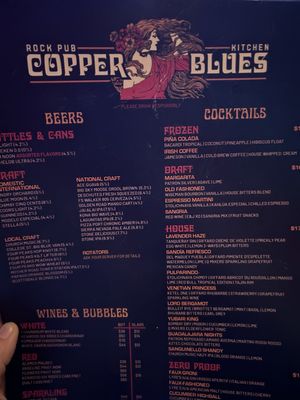 Menu photo 5 Copper Blues Rock Pub - Phoenix Phoenix, AZ