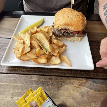Conroe Lake House - Nacho burger - American Near Me - Montgomery, Texas