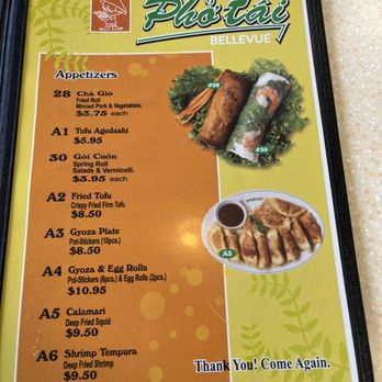 Pho Tai - App menu - Vietnamese Near Me - Bellevue, Washington Pho Tai - App menu - Vietnamese Near Me - Bellevue, Washington