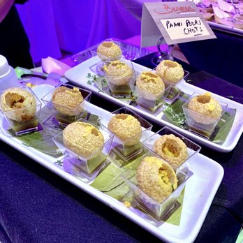The Terrace - Dining Out Jersey Foodie Expo. 2022- Pani Puri Shots from Benares Indian Restaurant! - Venues & Event Spaces Near Me - Paramus, New Jersey