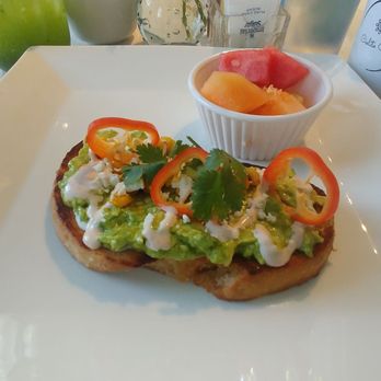 Cielito Cafe - Tostado de aguacate. Surprising that it was on bread, but very very very tasty. Way overpriced though for the amount of food. - Breakfast & Brunch Near Me - Houston, Texas