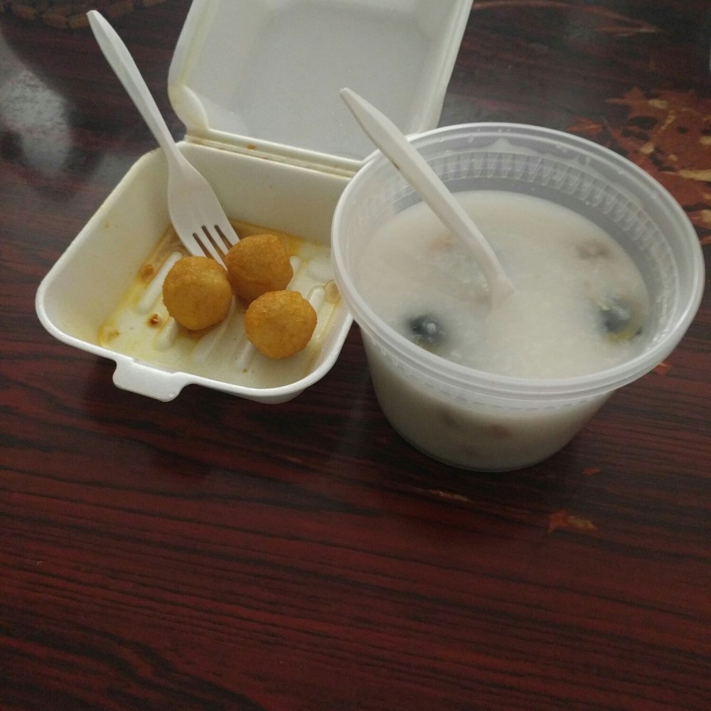 Fu Yuan - Forgot to take photo until I finished shrimp rive noodle - Chinese Near Me - Flushing, New York
