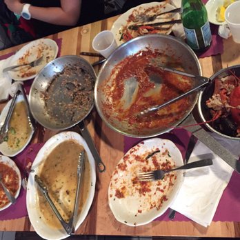 The Daily Catch - The aftermath...all dishes have been inhaled - Italian Near Me - Boston, Massachusetts The Daily Catch - The aftermath...all dishes have been inhaled - Italian Near Me - Boston, Massachusetts