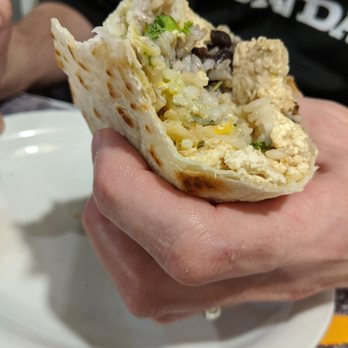 Wahoo's Fish Taco - Outer Reef burrito with tofu and guac - Mexican Near Me - Fullerton, California