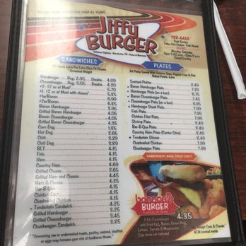Jiffy Burger - Burgers Near Me - Manchester, Tennessee