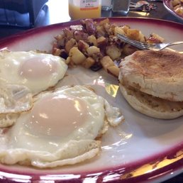 Two eggs basted