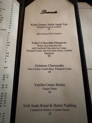 Menu photo 4 Johnny Foley's San Francisco, CA Menu photo 4 Johnny Foley's San Francisco, CA