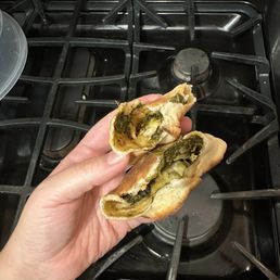No spinach in the "spinach pocket" No spinach in the "spinach pocket"