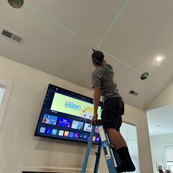 Flatwire Electric - Adding some surround sound speakers for this customer. Home theater style. - Electricians Near Me Flatwire Electric - Adding some surround sound speakers for this customer. Home theater style. - Electricians Near Me