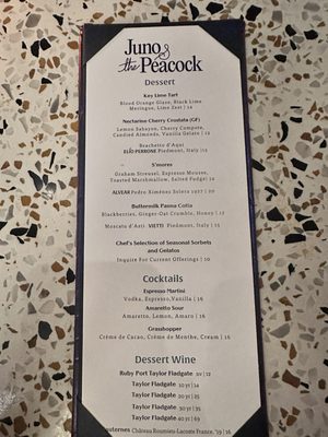 Menu photo 3 Juno & The Peacock St. Petersburg, FL Menu photo 3 Juno & The Peacock St. Petersburg, FL