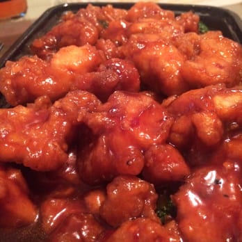 New China - The orange chicken was very saucy and orange-y. Not bad at all. - Chinese Near Me - Mesa, Arizona