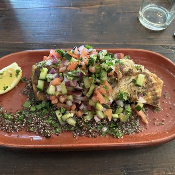 Kid Cashew - Salmon dish - Mediterranean Near Me - Charlotte, North Carolina