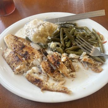 Bevers Kitchen & Gifts - Catfish and mashed potatoes and green beans - American Near Me - Chappell Hill, Texas Bevers Kitchen & Gifts - Catfish and mashed potatoes and green beans - American Near Me - Chappell Hill, Texas