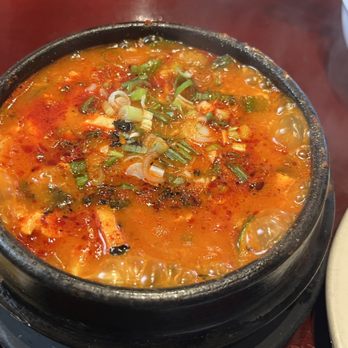 SJ Omogari - Medium spicy dumpling tofu soup - Korean Near Me - San Jose, California SJ Omogari - Medium spicy dumpling tofu soup - Korean Near Me - San Jose, California
