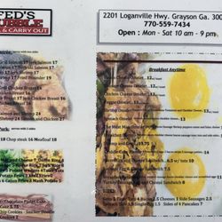 Fed’s Bubble - In store menu
