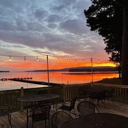 Back patio at sunset