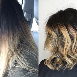 Went from long haired ombré to a lob balayage!