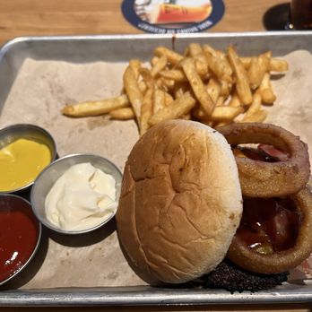 BJ's Restaurant & Brewhouse - BBQ bacon burger and fries - Breweries Near Me - Grand Rapids, Michigan BJ's Restaurant & Brewhouse - BBQ bacon burger and fries - Breweries Near Me - Grand Rapids, Michigan
