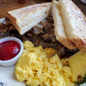 The Birch Door Cafe - Potatoes and eggs with fruit and sourdough bread. Can get English muffin or any . - Breakfast & Brunch Near Me - Bellingham, Washington The Birch Door Cafe - Potatoes and eggs with fruit and sourdough bread. Can get English muffin or any . - Breakfast & Brunch Near Me - Bellingham, Washington