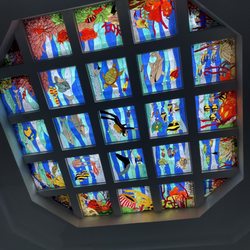 Aquaworld Cancún - Ceiling art