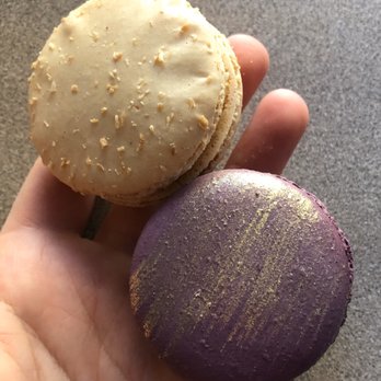 Woops - Top: coconut macaron Bottom: honey lavender macaron - Coffee & Tea Near Me - Tucson, Arizona Woops - Top: coconut macaron Bottom: honey lavender macaron - Coffee & Tea Near Me - Tucson, Arizona