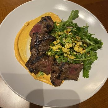 Hearth and Herron - Skirt steak with arugula and corn and jalapeño - New American Near Me - Hendersonville, North Carolina Hearth and Herron - Skirt steak with arugula and corn and jalapeño - New American Near Me - Hendersonville, North Carolina