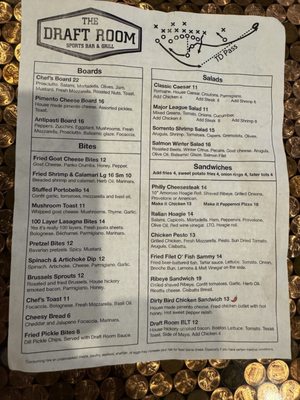 Menu photo 1 The Draft Room Senoia, GA Menu photo 1 The Draft Room Senoia, GA
