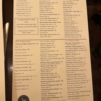 Trattoria Contadina - Drinks menu (1/2) - Italian Near Me - San Francisco, California Trattoria Contadina - Drinks menu (1/2) - Italian Near Me - San Francisco, California
